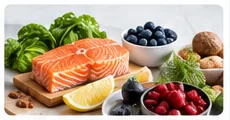 Alimentos variados associados a uma alimentação equilibrada