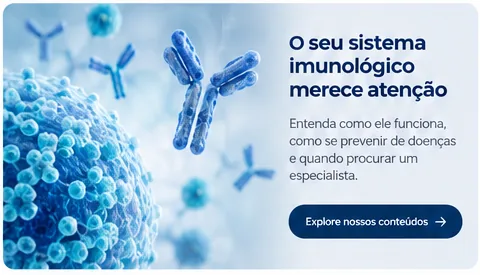 Ilustração científica do sistema imunológico com anticorpos
